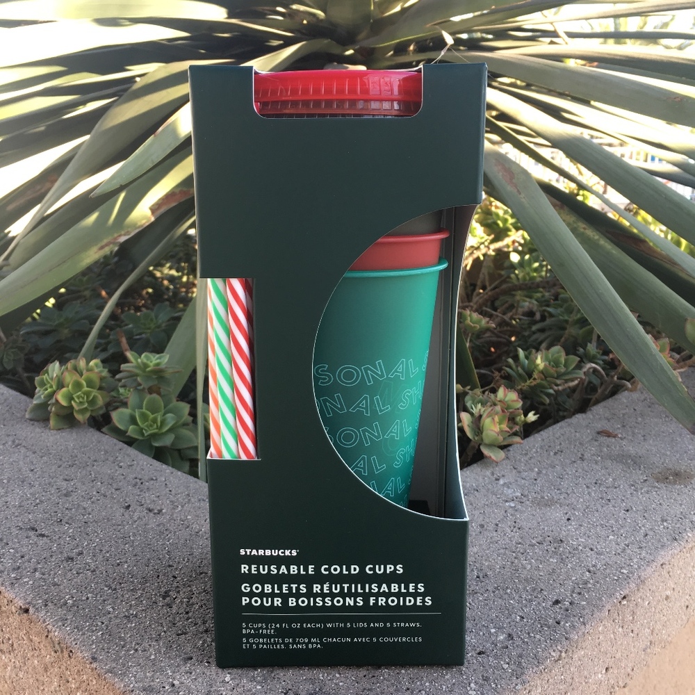 Starbucks 2019 Reusable Holiday Cold Cups